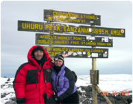 Al and Linda at Uhuru Park (19340 ft.)