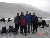 re-entering base camp