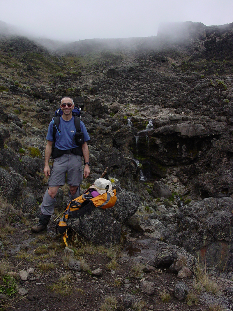 Al above Barranco Camp (14,000 ft.)