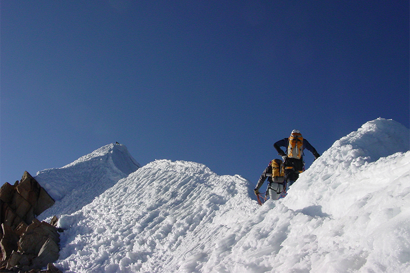 The Approach to Huayna Potosi