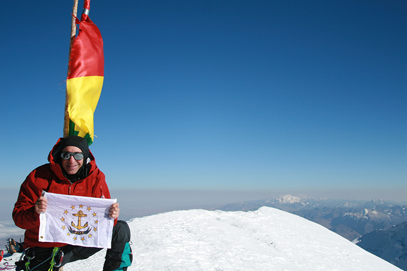 Al at the Summit of Illiamani Elevation 21200 ft.